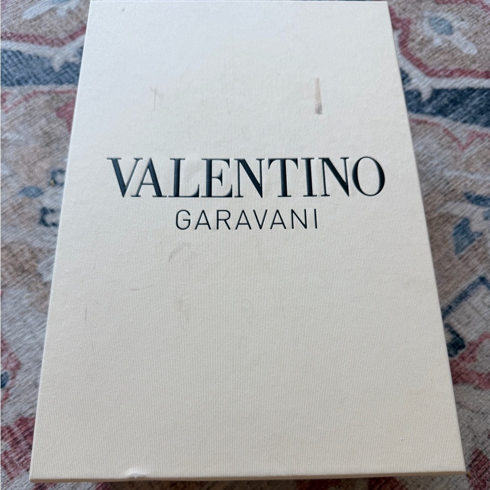 Valentino Garavani Brown and White Loafers with Gold Accent - Picture 3 of 7